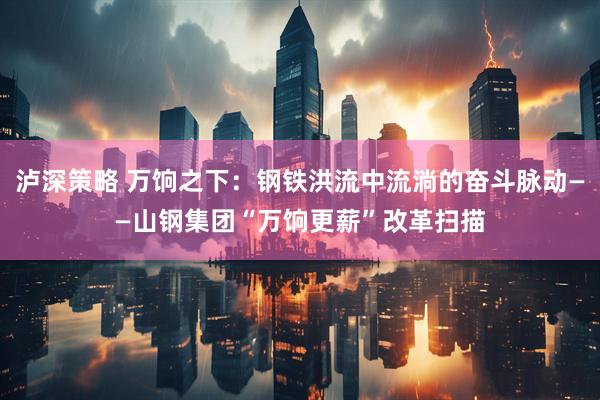 泸深策略 万饷之下：钢铁洪流中流淌的奋斗脉动——山钢集团“万饷更薪”改革扫描