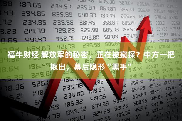 福牛财经 解放军的秘密，正在被窥探？中方一把揪出，幕后隐形“黑手”